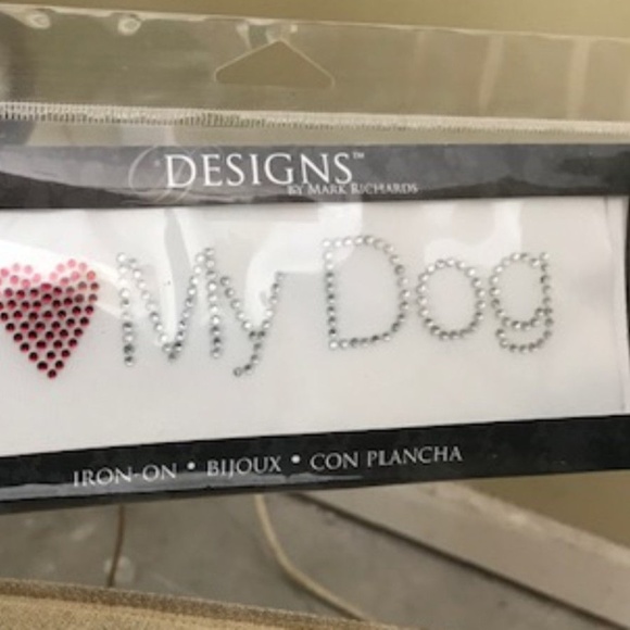 I Love My Dog Iron On Patch New Mark Richards New - Picture 3 of 5